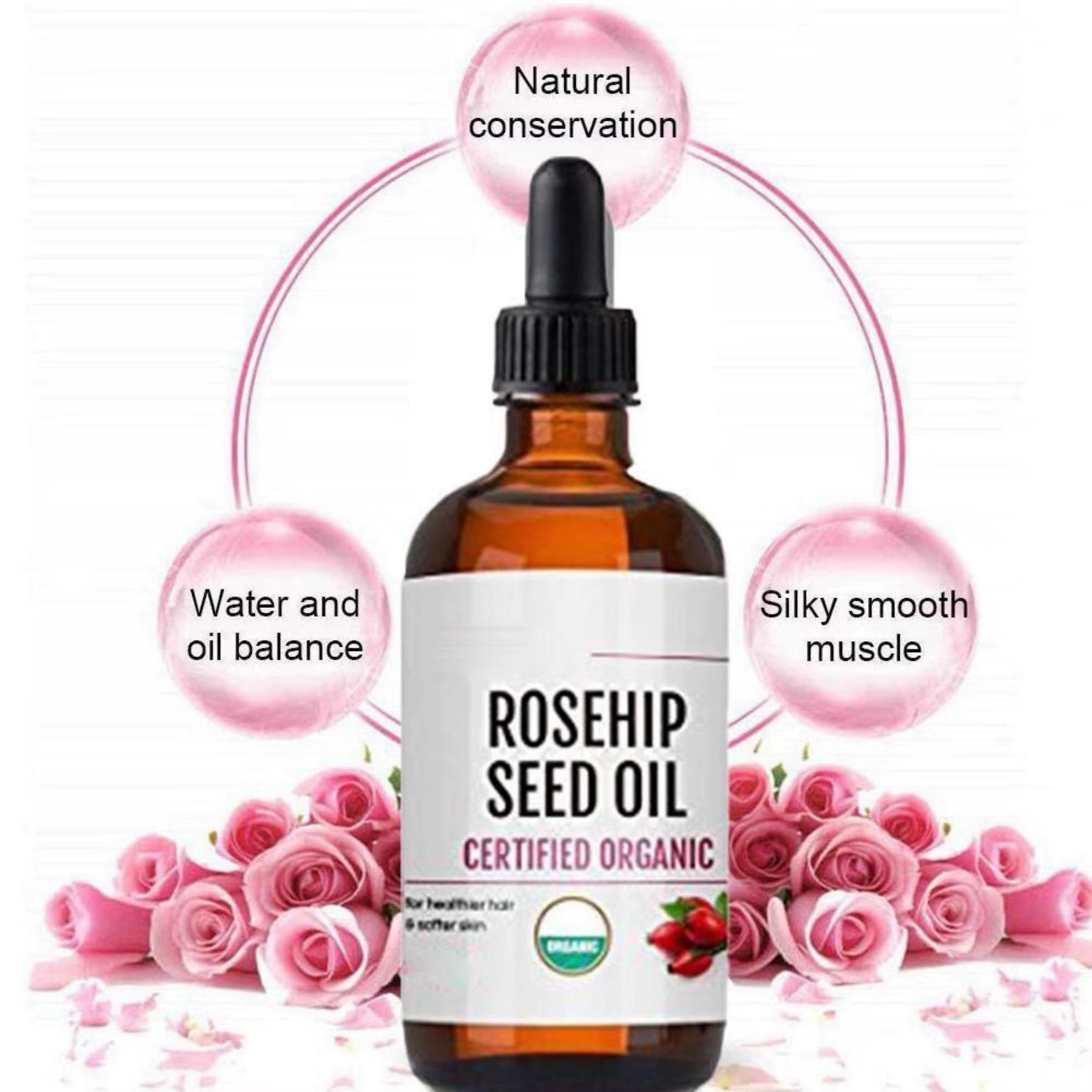 Moisturizing Rosehip Oil Oil Massage Skin Care Plant Essential Oil Moisturizing Whitening Essential Oil