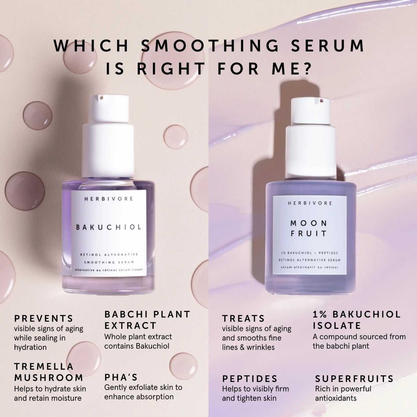 MOON FRUIT 1% Bakuchiol + Peptides Retinol Alternative Serum