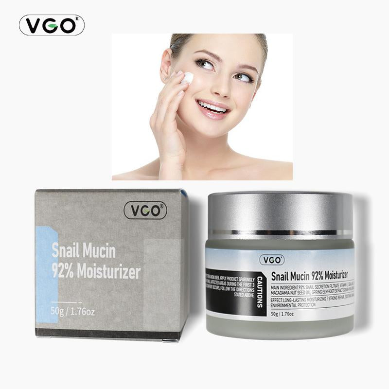 VGO Snail Mucin 92% Moisturizer Daily Face Gel Cream,Cleanser Moisturizing Skincare,Hydrate Repair Comfort Skin Hydrating Moisture Skin Repair