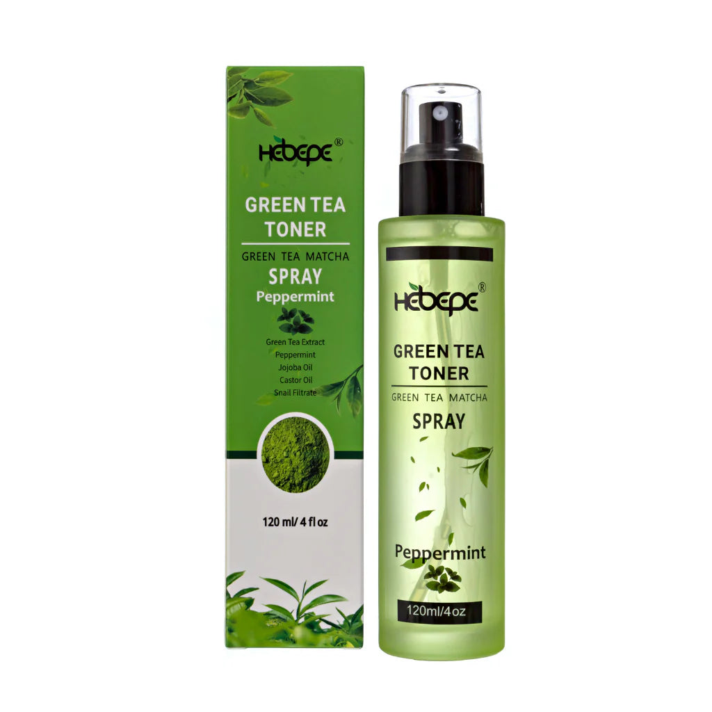 Green Tea Matcha Face Toner Spray with Peppermint