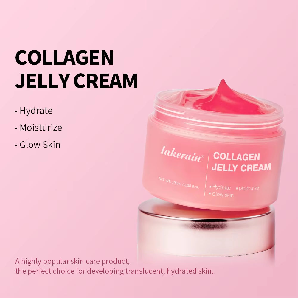 Medicube Collagen Jelly Cream Enhances Skin Barrier Moisture 24-Hour Facial Shine Natural Ingredient Korean Face Care Products