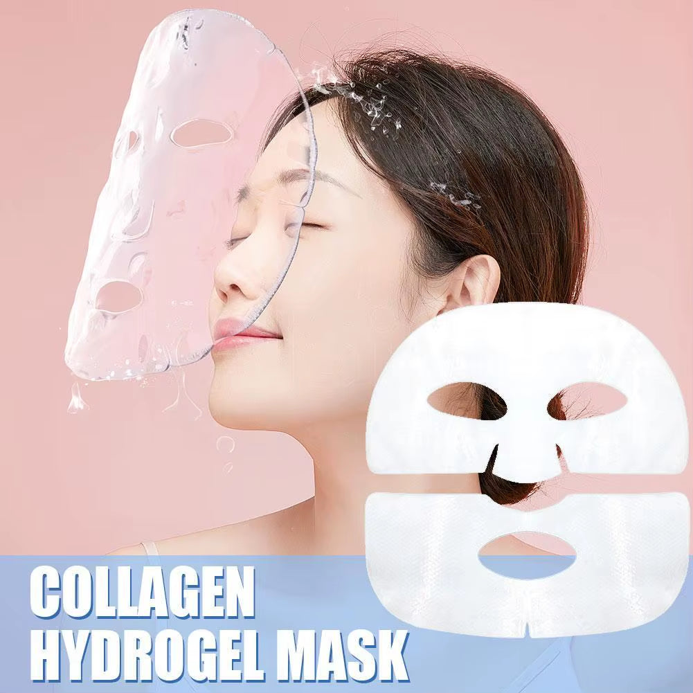 1PC Moisturizing Collagen Mask, Bio-Collagen Deep Rejuvenating Mask, Brightening Skin Collagen Films Peel off Full Face Mask