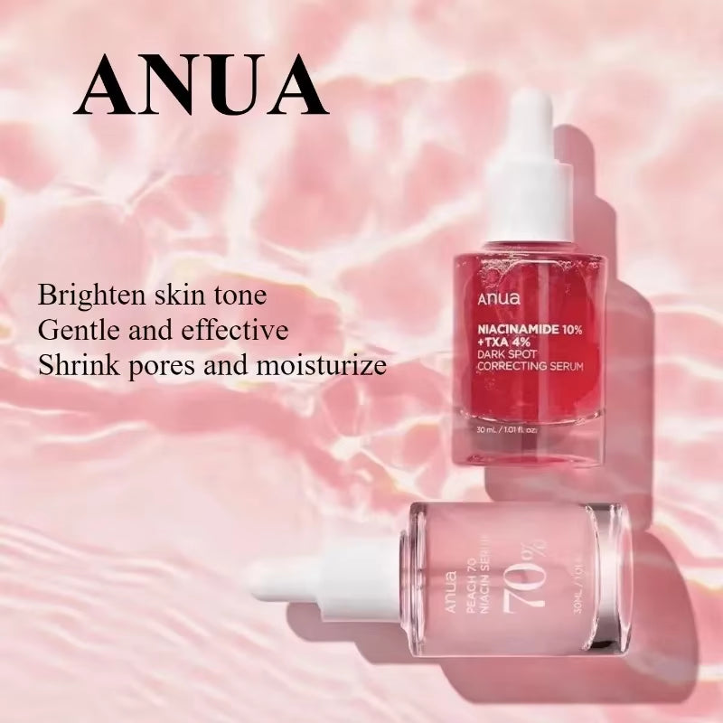 Korean Anua Heartleaf Peach 70 Niacinamide Essence Facial Whitening Serum Moisturizer Skincare Beauty Products for Glass Skin