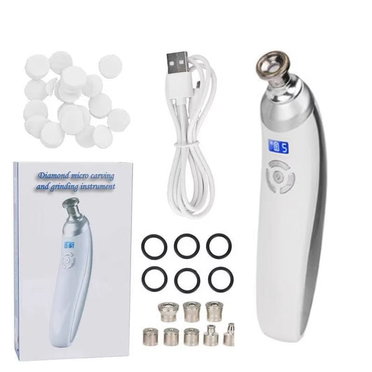 Handheld Diamond Microdermabrasion Machine Blackhead Removal Facial Skin Care Beauty Device Diamond Dermabrasion Machine Tips