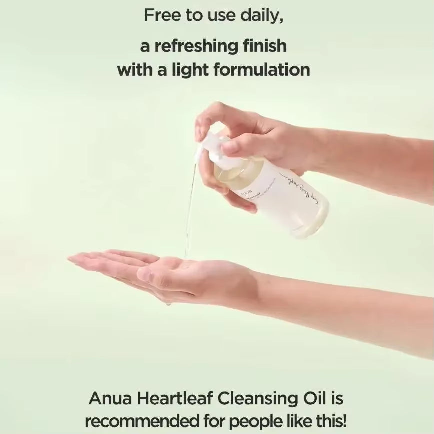 Anua Heartleaf Toner Deep Cleansing Set:77% Soothing Toner& Pore Control Cleansing Oil