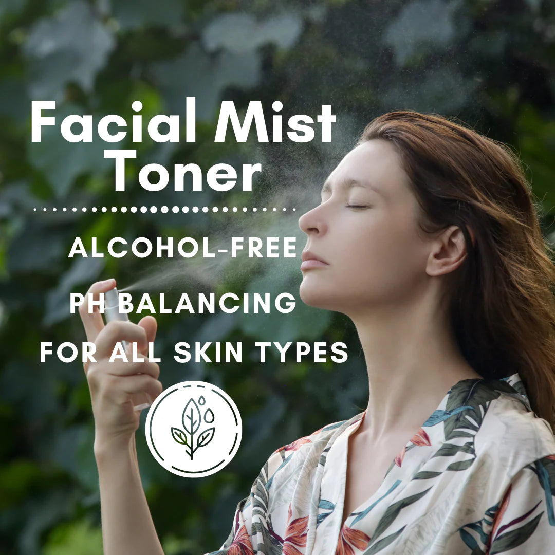 Green Tea Matcha Face Toner Spray with Peppermint