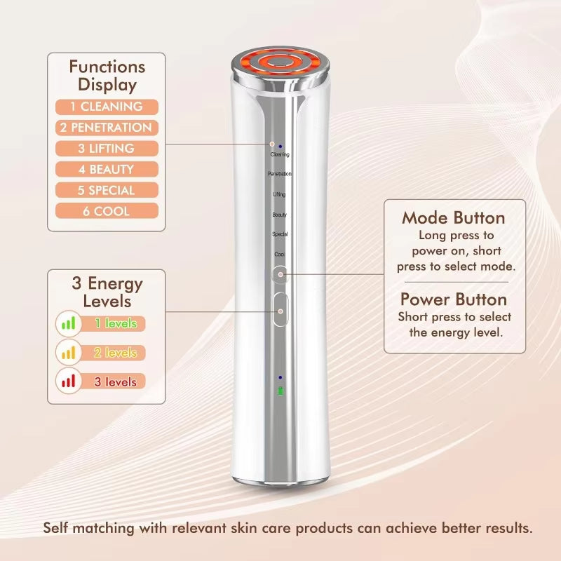 Microcurrent Facial Device, Facial Massager, Skin Tightening Machine for Skin Care