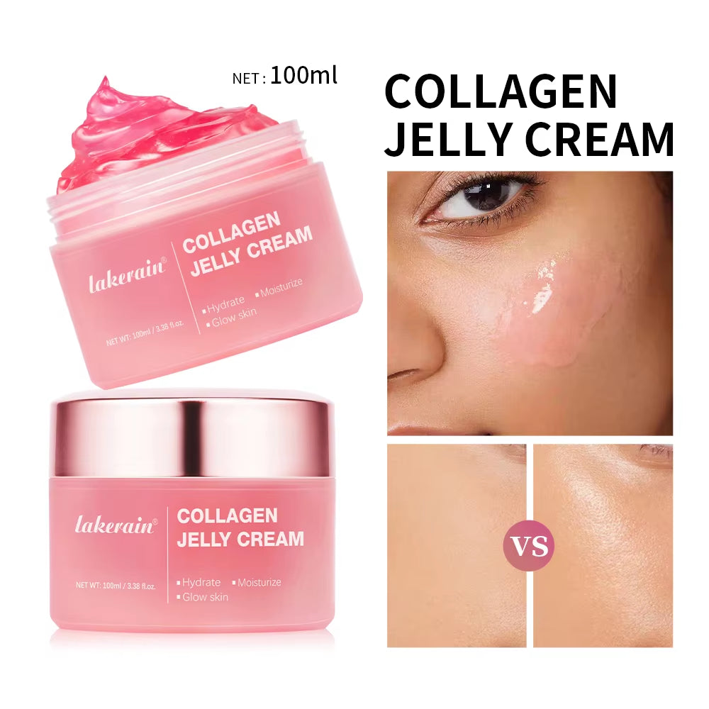 Medicube Collagen Jelly Cream Enhances Skin Barrier Moisture 24-Hour Facial Shine Natural Ingredient Korean Face Care Products