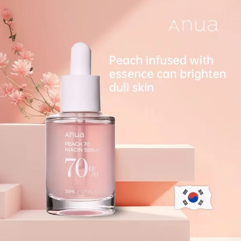 Korean Anua Heartleaf Peach 70 Niacinamide Essence Facial Whitening Serum Moisturizer Skincare Beauty Products for Glass Skin