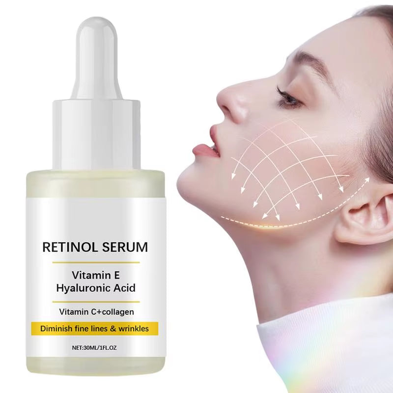 Retinol Face Serum Deep Moisturizing Younger Fade Fine Line Lifting Firming Repair Smooth Tighten Serum Hyaluronic Acid Serum